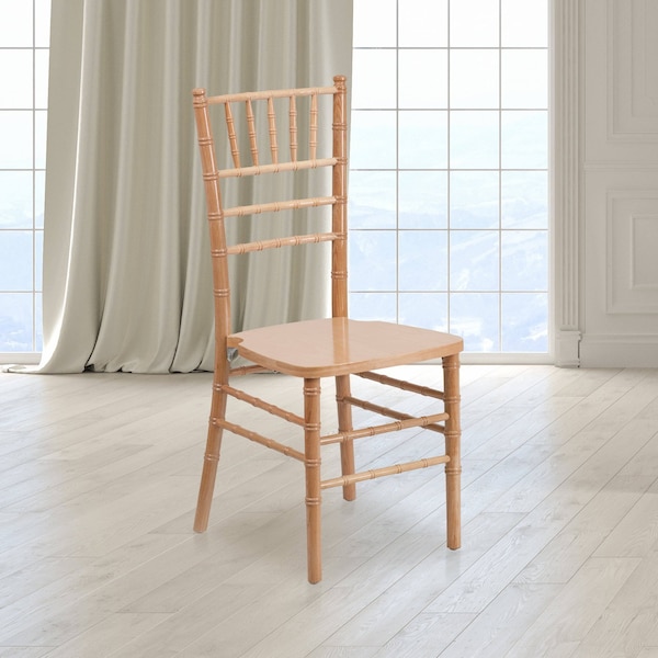 Flash Furniture HERCULES Series Natural Wood Chiavari Chair, PK2 2-XS-NATURAL-GG - main